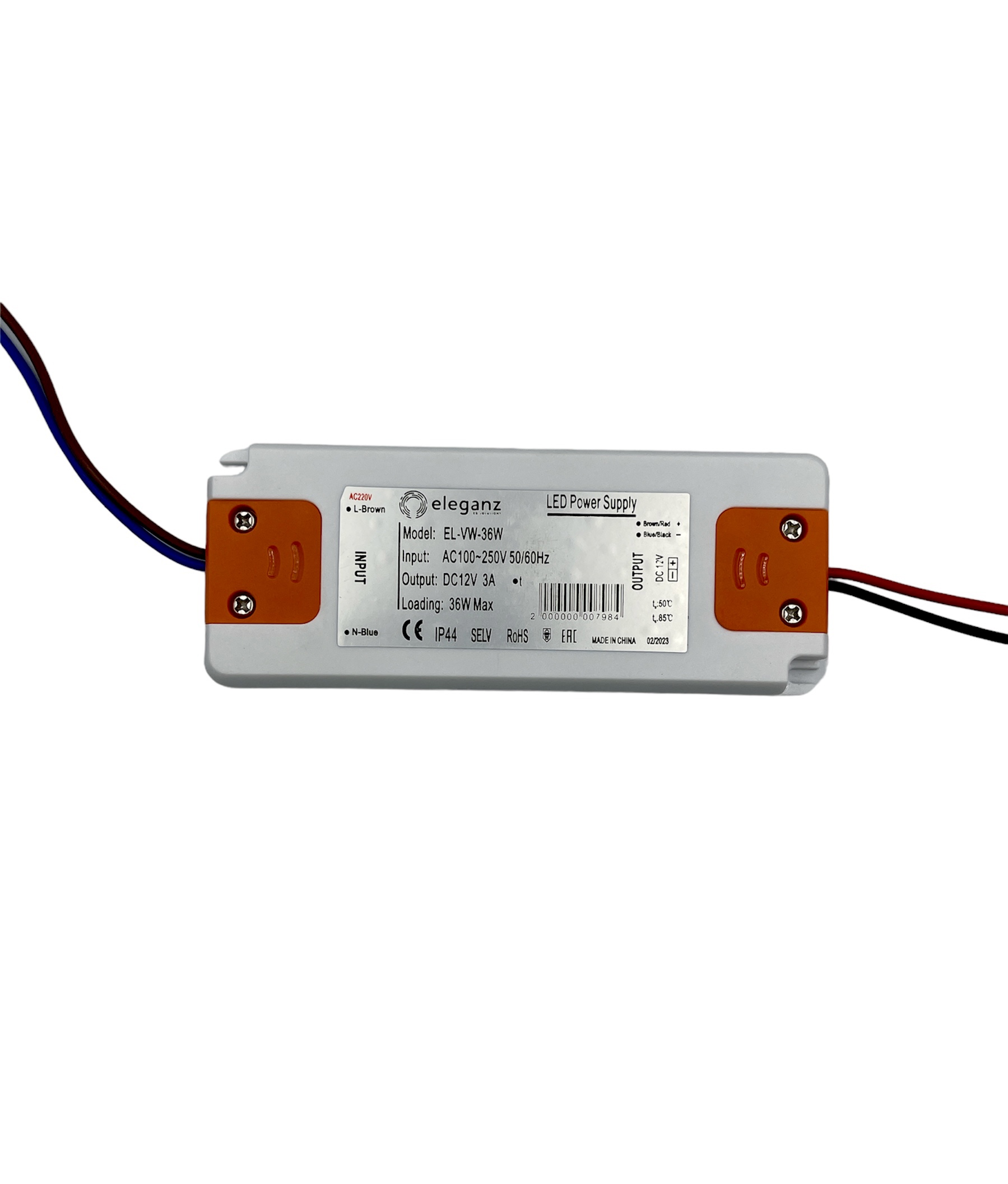 Сверхтонкий блок питания 36W 12V IP44